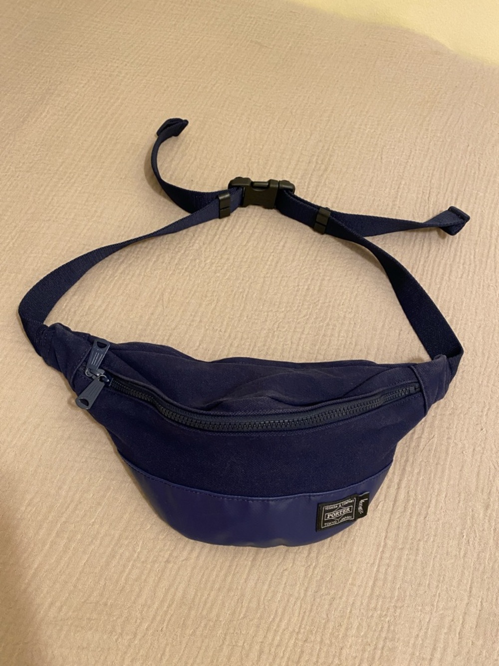 PORTER Navy Men’s Waist Bag - Compact Everyday Sling